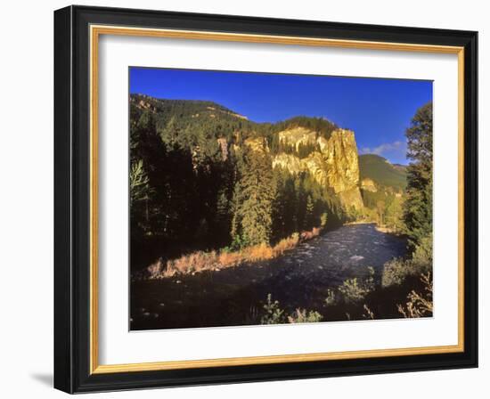 The Gallatin River Near Bozeman, Montana, USA-Chuck Haney-Framed Photographic Print