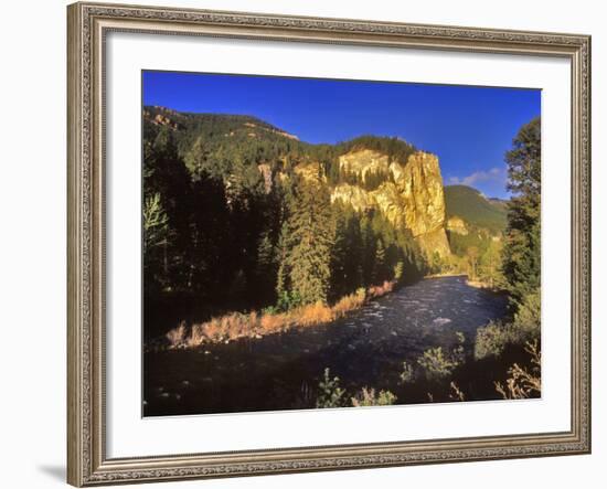 The Gallatin River Near Bozeman, Montana, USA-Chuck Haney-Framed Photographic Print