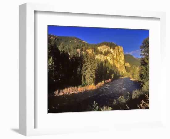 The Gallatin River Near Bozeman, Montana, USA-Chuck Haney-Framed Photographic Print