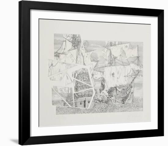 The Galleons Suite - Le Batialle-Rauch Hans Georg-Framed Limited Edition