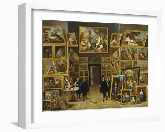 The Gallery of Archduke Leopold Wilhelm-David Teniers the Younger-Framed Giclee Print