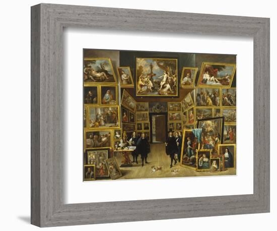 The Gallery of Archduke Leopold Wilhelm-David Teniers the Younger-Framed Giclee Print