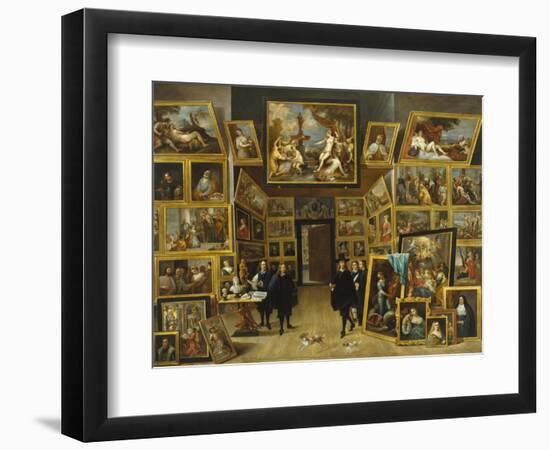 The Gallery of Archduke Leopold Wilhelm-David Teniers the Younger-Framed Giclee Print