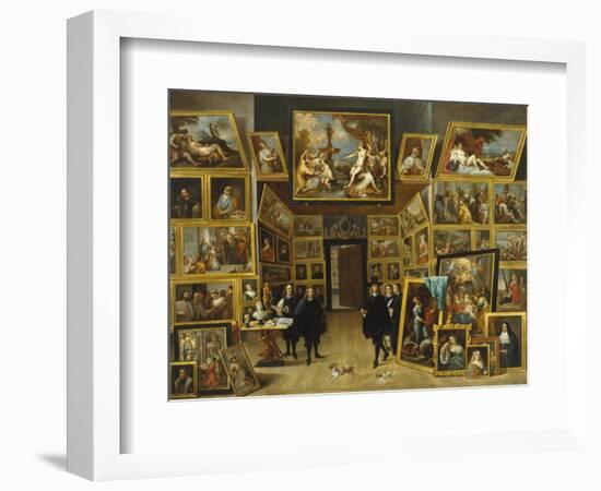 The Gallery of Archduke Leopold Wilhelm-David Teniers the Younger-Framed Giclee Print