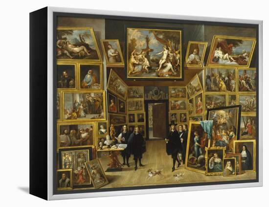 The Gallery of Archduke Leopold Wilhelm-David Teniers the Younger-Framed Premier Image Canvas