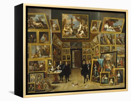 The Gallery of Archduke Leopold Wilhelm-David Teniers the Younger-Framed Premier Image Canvas