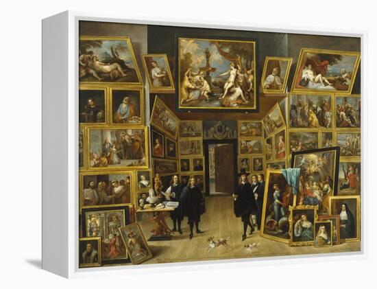 The Gallery of Archduke Leopold Wilhelm-David Teniers the Younger-Framed Premier Image Canvas