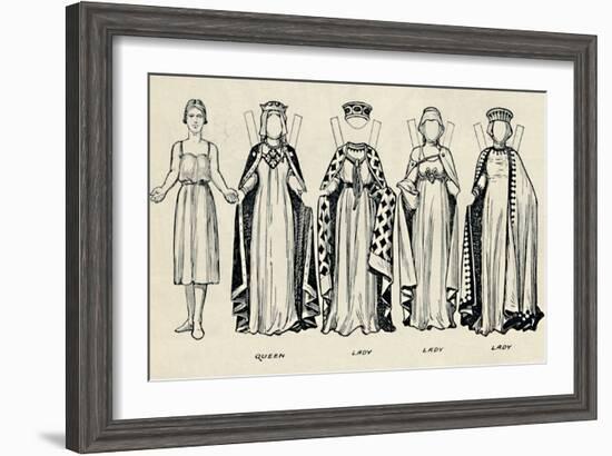 'The Gallery of British Costume: How The English Dressed in King John's Time', c1934-Unknown-Framed Giclee Print