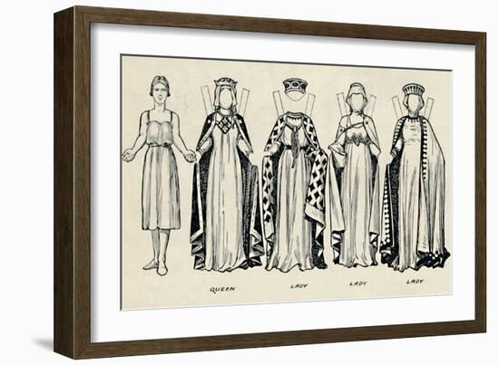'The Gallery of British Costume: How The English Dressed in King John's Time', c1934-Unknown-Framed Giclee Print