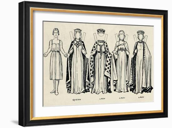 'The Gallery of British Costume: How The English Dressed in King John's Time', c1934-Unknown-Framed Giclee Print