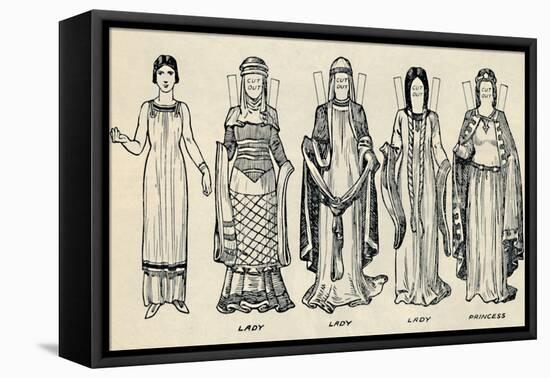 'The Gallery of British Costume: The Dress People Wore in Norman Times', c1934-Unknown-Framed Premier Image Canvas