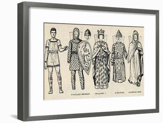 'The Gallery of British Costume: The Dress People Wore in Norman Times', c1934-Unknown-Framed Giclee Print