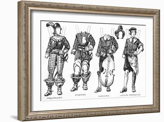 'The Gallery of Historic Costume: Some Dresses of Cavaliers and Roundheads', c1934-Unknown-Framed Giclee Print