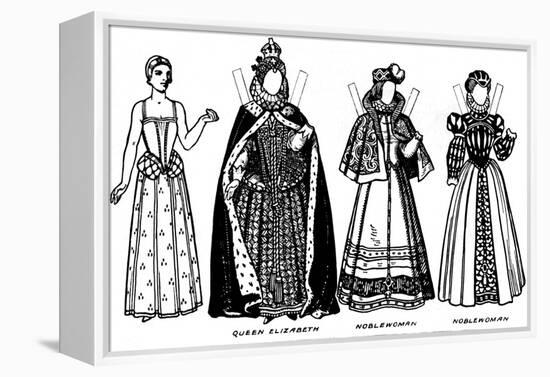 'The Gallery of Historic Costume: Some of the Dresses Worn in Elizabeth's Reign', c1934-Unknown-Framed Premier Image Canvas