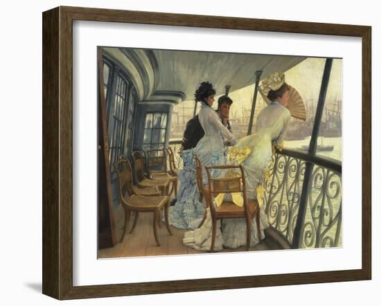 The Gallery of Hms Calcutta (Portsmouth)-James Tissot-Framed Giclee Print