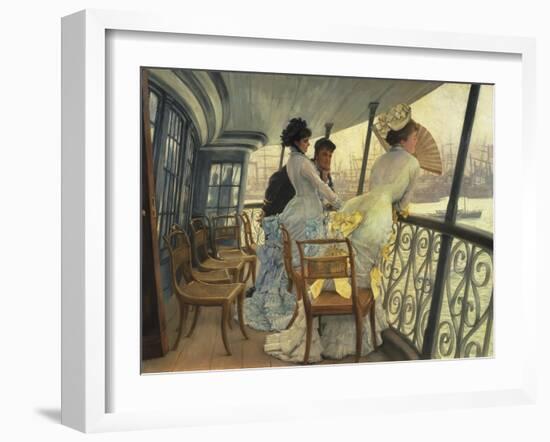 The Gallery of Hms Calcutta (Portsmouth)-James Tissot-Framed Giclee Print