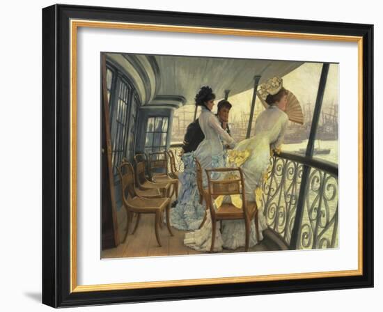 The Gallery of Hms Calcutta (Portsmouth)-James Tissot-Framed Giclee Print