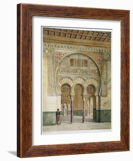 The Gallery of the Court of Lions at the Alhambra, Granada, 1853-Leon Auguste Asselineau-Framed Giclee Print