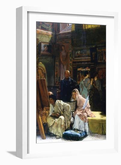 The Gallery-Sir Lawrence Alma-Tadema-Framed Art Print