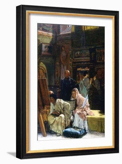 The Gallery-Sir Lawrence Alma-Tadema-Framed Art Print