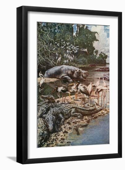 The Gambia River, as Described by Captain Jobson-Harry Hamilton Johnston-Framed Giclee Print