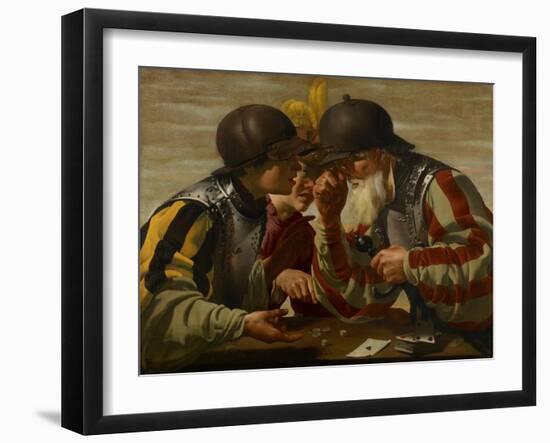 The Gamblers, 1623-Hendrick Ter Brugghen-Framed Giclee Print