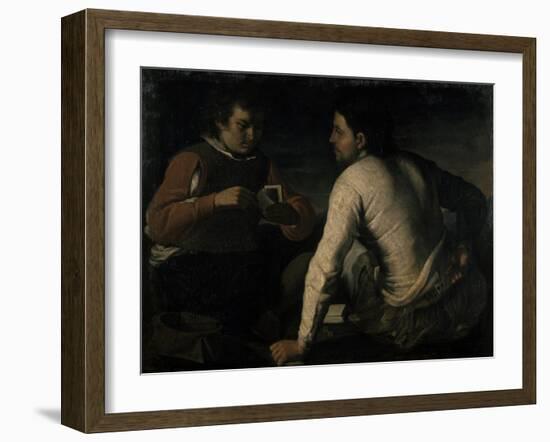 The Gamblers, before 1665-Domenico Gargiulo-Framed Giclee Print