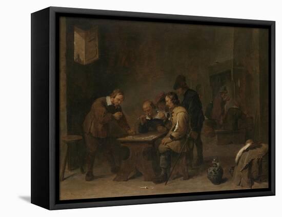 The Gamblers, C.1640-David the Younger Teniers-Framed Premier Image Canvas