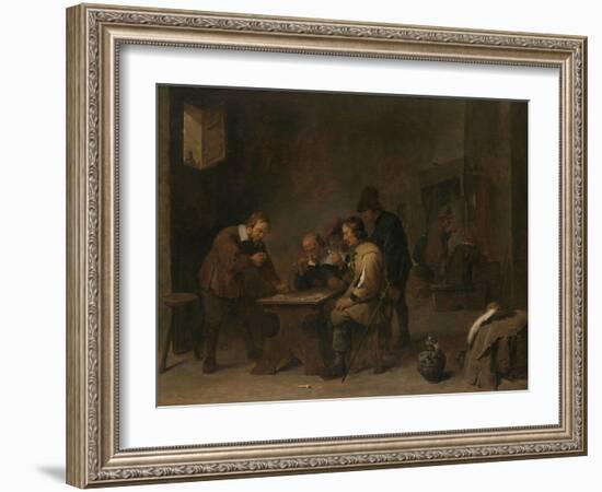 The Gamblers, C.1640-David the Younger Teniers-Framed Giclee Print