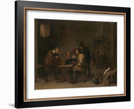 The Gamblers, C.1640-David the Younger Teniers-Framed Giclee Print