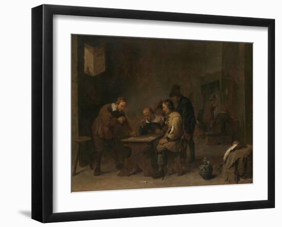 The Gamblers, C.1640-David the Younger Teniers-Framed Giclee Print