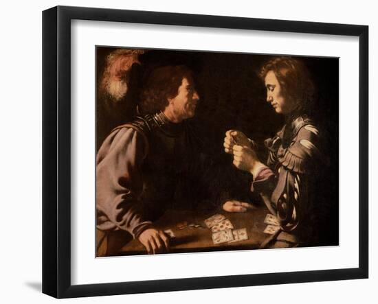 The Gamblers-Caravaggio-Framed Giclee Print