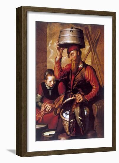 The Game Dealer, 16th Century-Pieter Aertsen-Framed Giclee Print