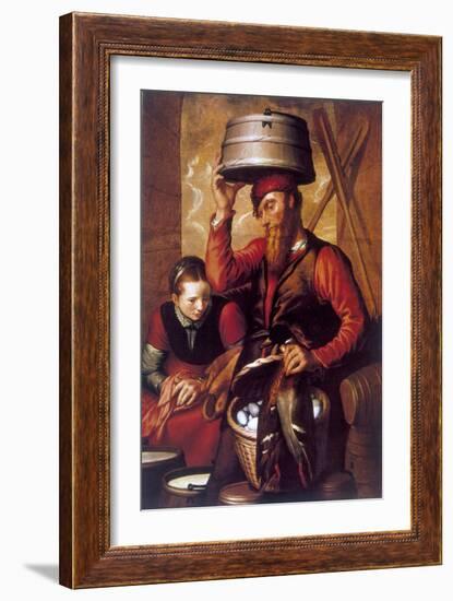 The Game Dealer, 16th Century-Pieter Aertsen-Framed Giclee Print