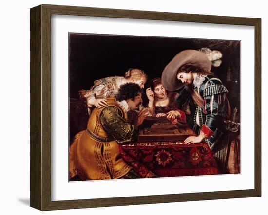 The Game of Backgammon-Cornelis de Vos-Framed Giclee Print