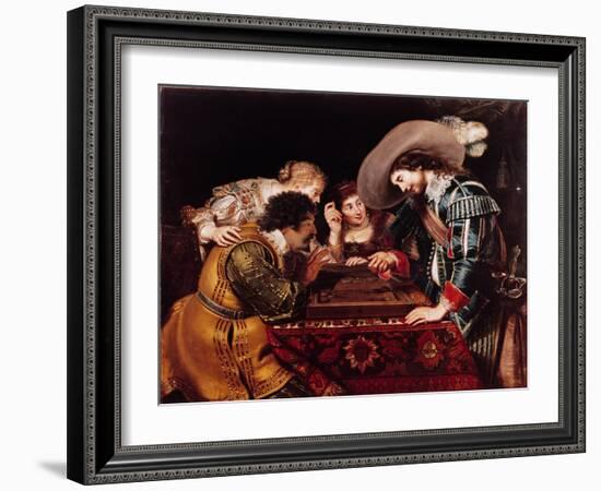 The Game of Backgammon-Cornelis de Vos-Framed Giclee Print