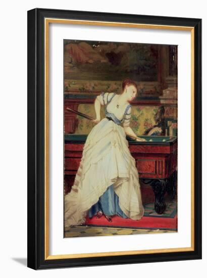 The Game of Billiards-Charles Edouard Boutibonne-Framed Giclee Print