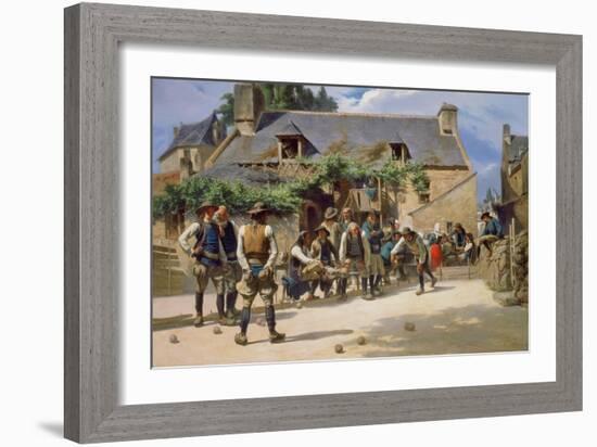 The Game of Boules at Pont-Aven, 1869-Charles Giraud-Framed Giclee Print