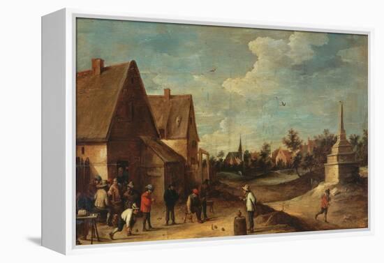 The Game of Bowls-David Teniers the Younger-Framed Premier Image Canvas