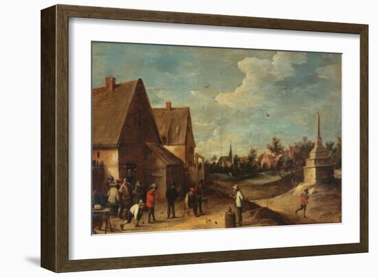 The Game of Bowls-David Teniers the Younger-Framed Giclee Print