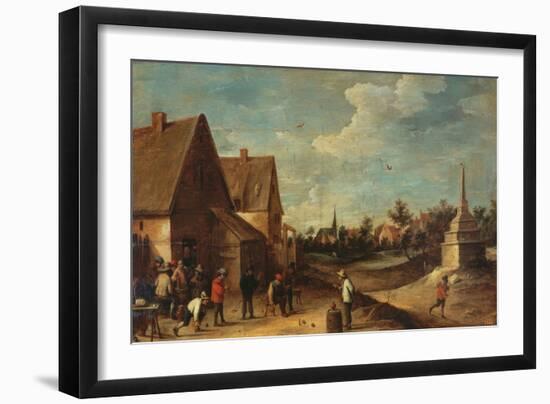 The Game of Bowls-David Teniers the Younger-Framed Giclee Print