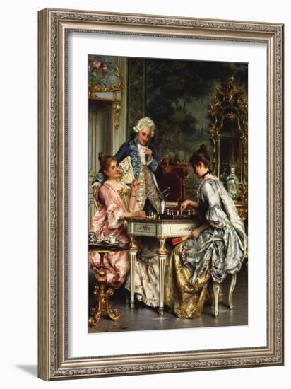 The Game of Chess-Arturo Ricci-Framed Giclee Print