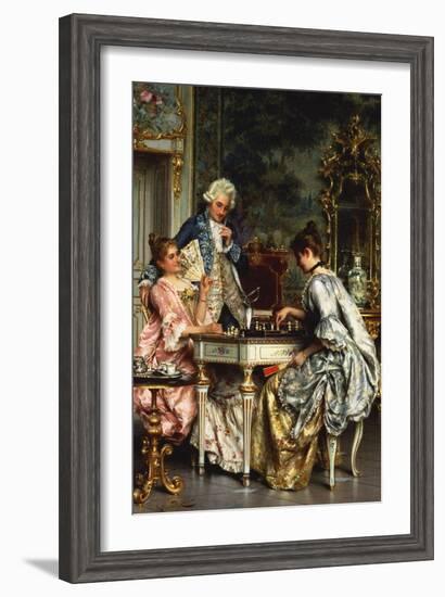 The Game of Chess-Arturo Ricci-Framed Giclee Print