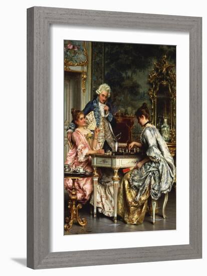 The Game of Chess-Arturo Ricci-Framed Giclee Print