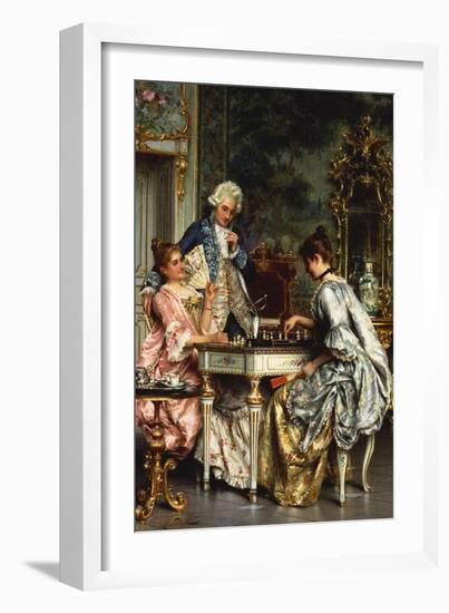 The Game of Chess-Arturo Ricci-Framed Giclee Print