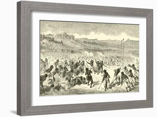 The Game of Lacrosse-Gustave Doré-Framed Giclee Print