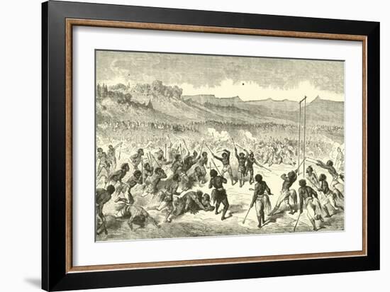 The Game of Lacrosse-Gustave Doré-Framed Giclee Print