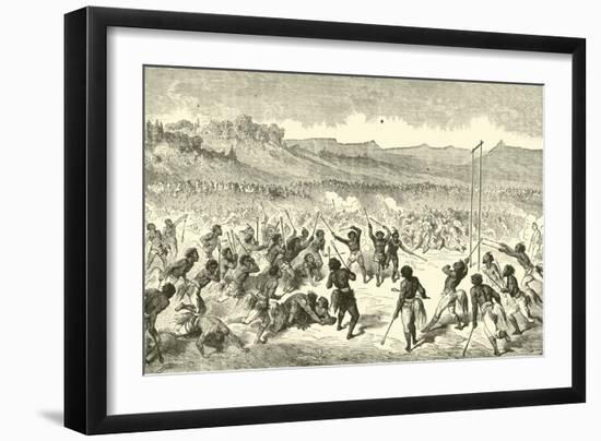 The Game of Lacrosse-Gustave Doré-Framed Giclee Print