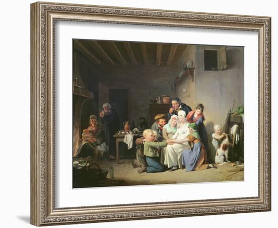 The Game of Pied De Boeuf, C.1824-Louis Leopold Boilly-Framed Giclee Print