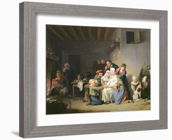 The Game of Pied De Boeuf, C.1824-Louis Leopold Boilly-Framed Giclee Print